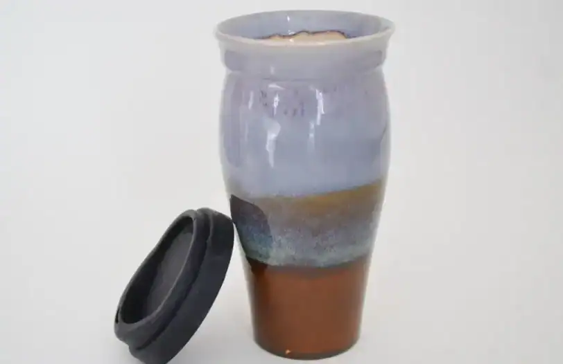 Smooth Glazed 24 oz Travel Coffee Mug