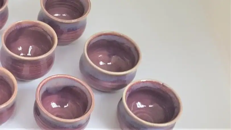 Miniature Pot, Tiny Hand Thrown Bowl, Tiny Air Plant Pot, 1" - Image 2