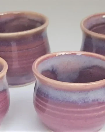 Miniature Pot, Tiny Hand Thrown Bowl, Tiny Air Plant Pot, 1"