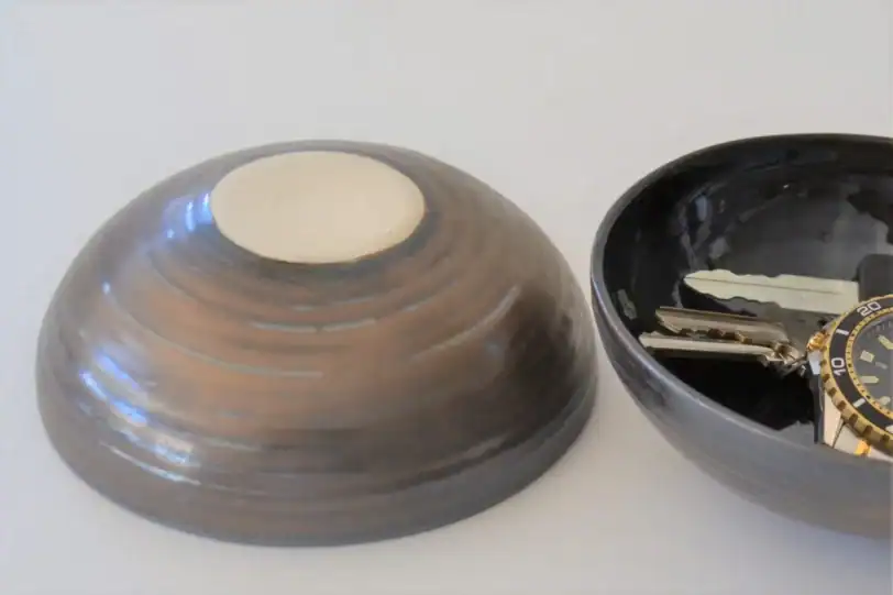 Bronze Two Nesting Catch-All Bowls, Handmade Anniversary Gift - Image 3