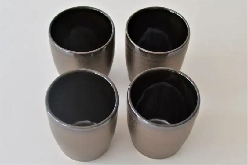 Bronze Pottery Shot Glass, 1.8 oz. Shot Glass - Image 3
