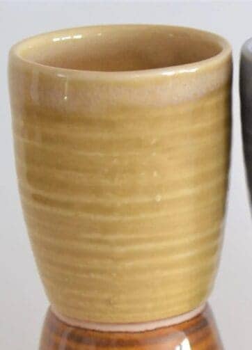 Colorful Ceramic Shot Glass, 1.8 oz - Yellow