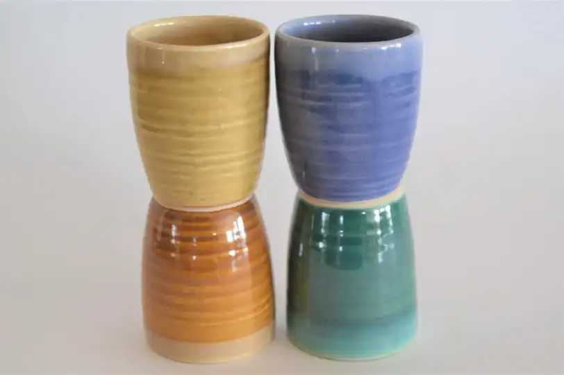 Colorful Ceramic Shot Glass, 1.8 oz - Image 4