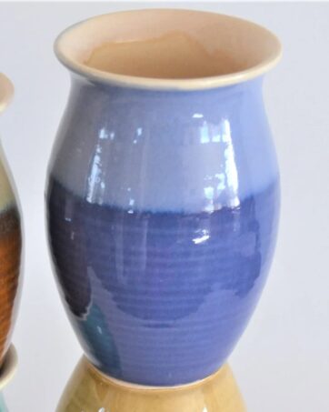 Colorful Jarrito de Barro, Margarita Mug - Indigo Blue