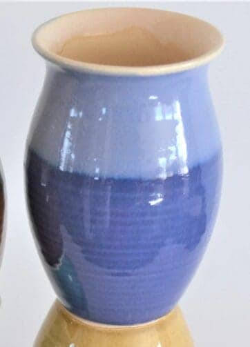Colorful Jarrito de Barro, Margarita Mug - Indigo Blue