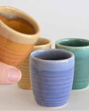 Colorful Ceramic Shot Glass, 1.8 oz