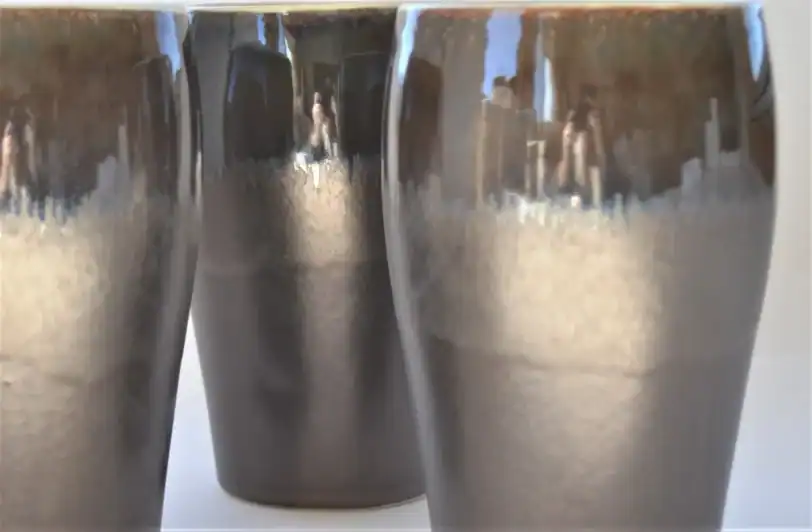 Pint 16 oz Stein Glass with Handle, Bronze Pottery Beer Pint - Image 9