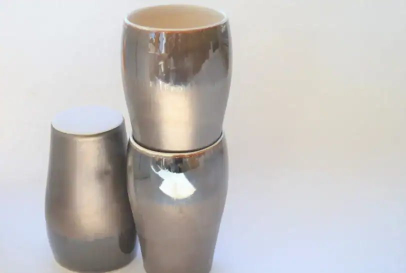 Pint 16 oz Stein Glass with Handle, Bronze Pottery Beer Pint - Image 3
