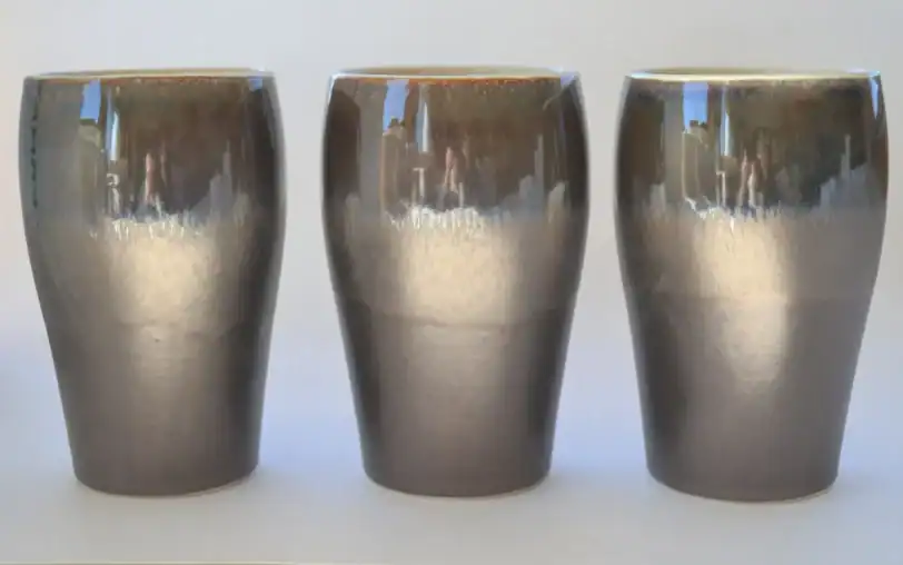 Pint 16 oz Stein Glass with Handle, Bronze Pottery Beer Pint