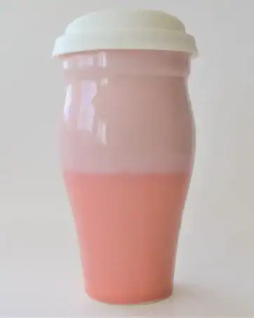 Split Dipped 16 oz Ceramic Travel Mug