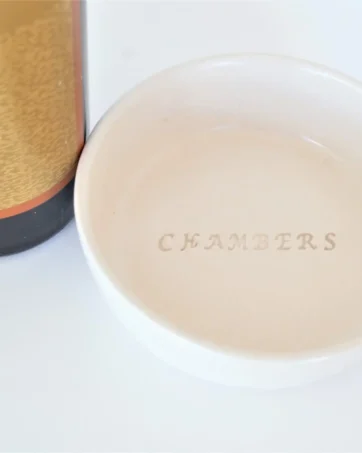 White Personalized Wine Coaster