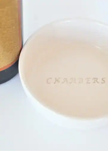 White Personalized Wine Coaster
