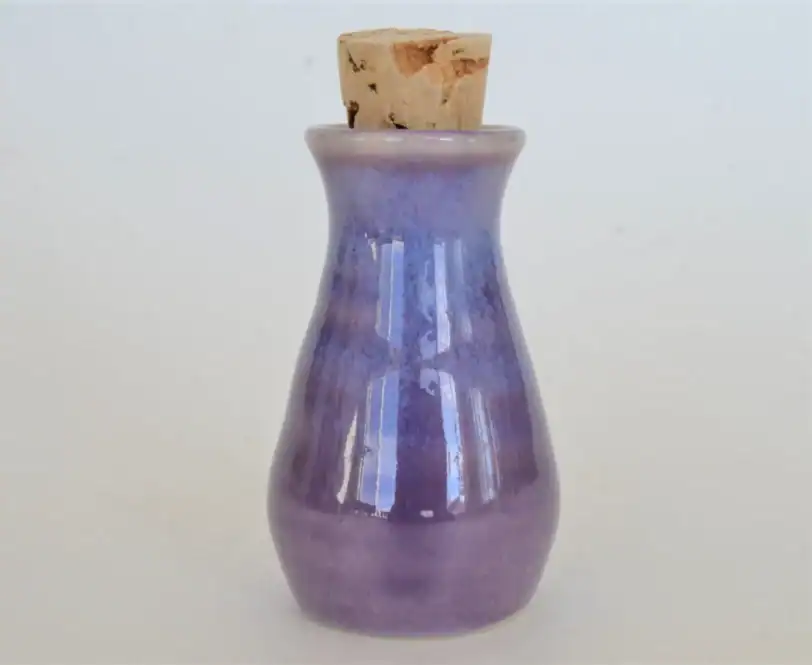 Pansy Purple Miniature Jar with Cork, 2 1/2" - Image 4