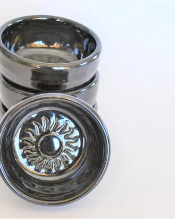 Sun/Agave Copitas de Mezcal, Ceramic 1.8 oz Shot Glass