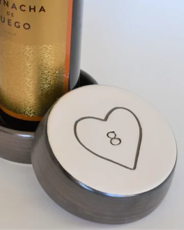 Bronze Pottery Wine Coaster Anniversary Gift