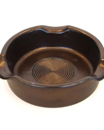 Bronze Pottery Cigar Ashtray