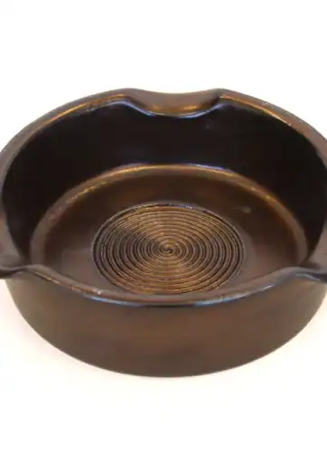 Bronze Pottery Cigar Ashtray