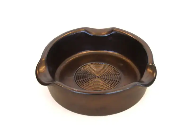 Bronze Pottery Cigar Ashtray