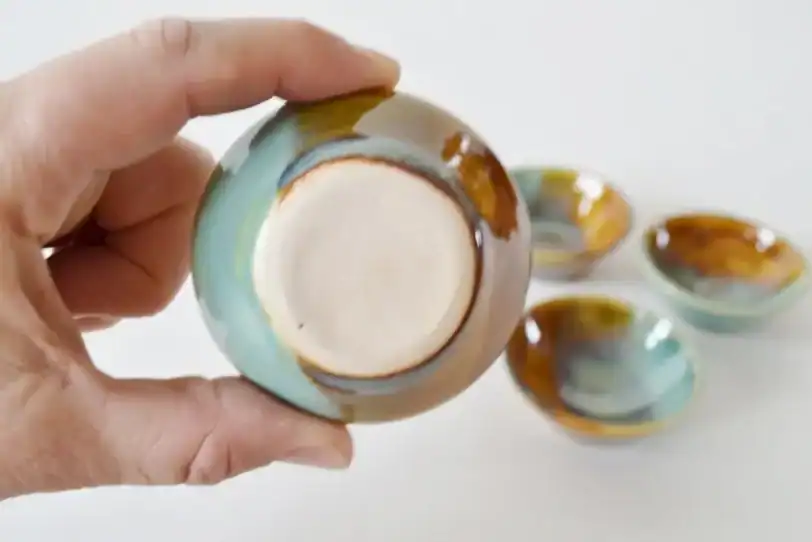 Miniature Tiny Hand-thrown Bowl, 3/4" tall - Image 4