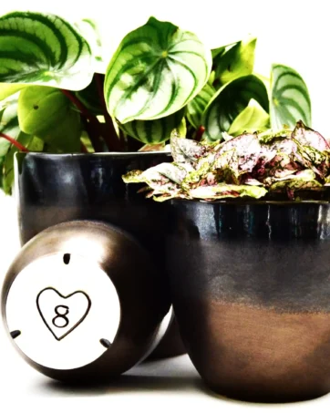 Bronze Flowerpot, Personalized Planter Pot