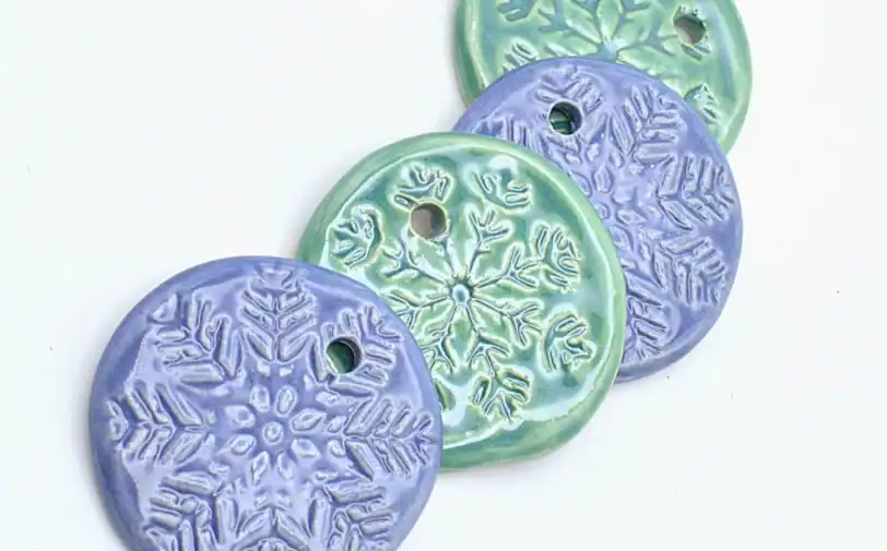 Snowflake Holiday Ornaments Gift Tag + Stocking Stuffer - Image 2