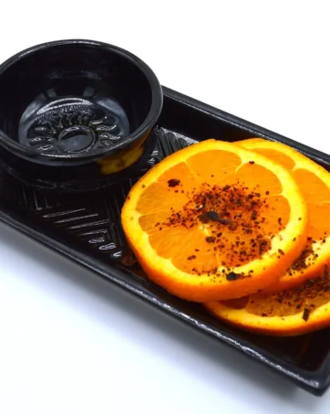Set of 2 Mezcal Copitas with Serving Tray - Black