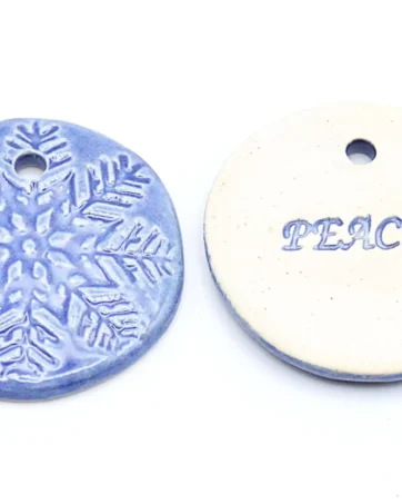 Snowflake Holiday Ornaments Gift Tag + Stocking Stuffer