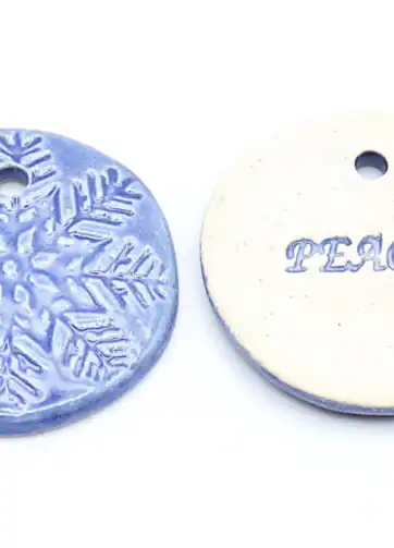 Snowflake Holiday Ornaments Gift Tag + Stocking Stuffer