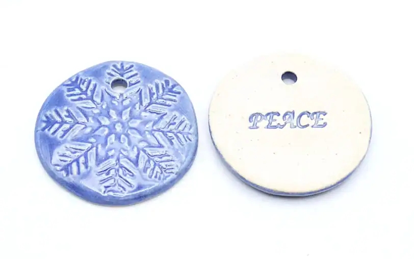 Snowflake Holiday Ornaments Gift Tag + Stocking Stuffer