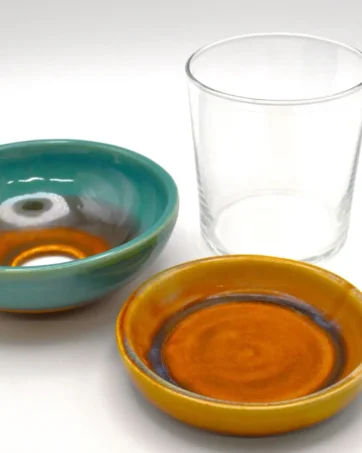 Tapas Plate, Small Appetizer Saucer - Brown, Plain