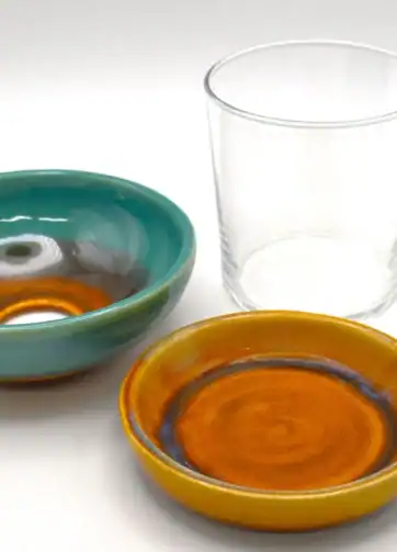 Tapas Plate, Small Appetizer Saucer - Brown, Plain