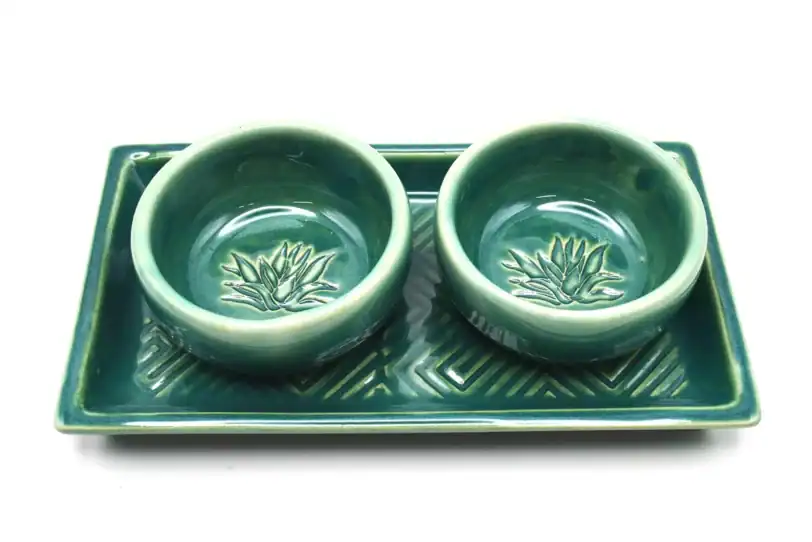 Handmade Rolling Tray, Ceramic Copitas Flight Tray - Image 9