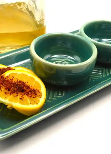 Set of 2 Copitas with Serving Tray - Glassy Green